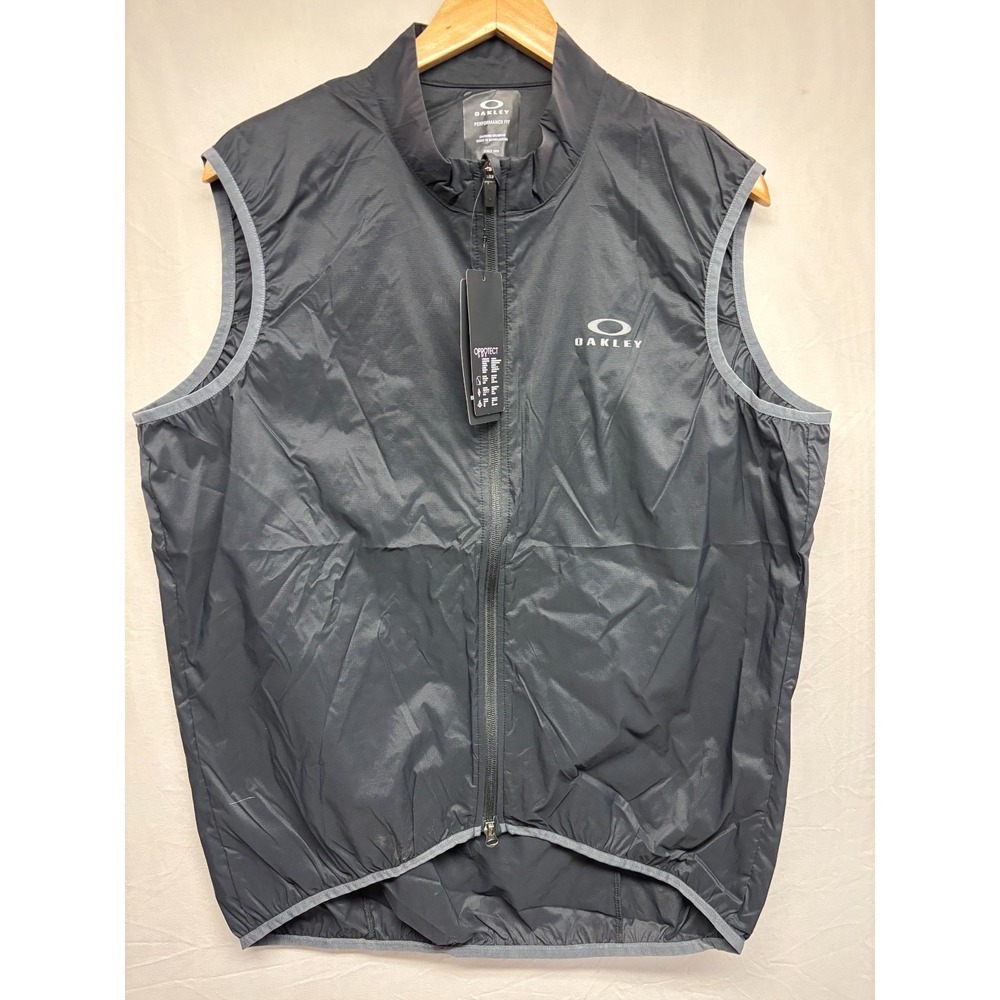 Oakley Endurance Packable‎ Wind Vest Mens Blackout Performance Fit XL NWT